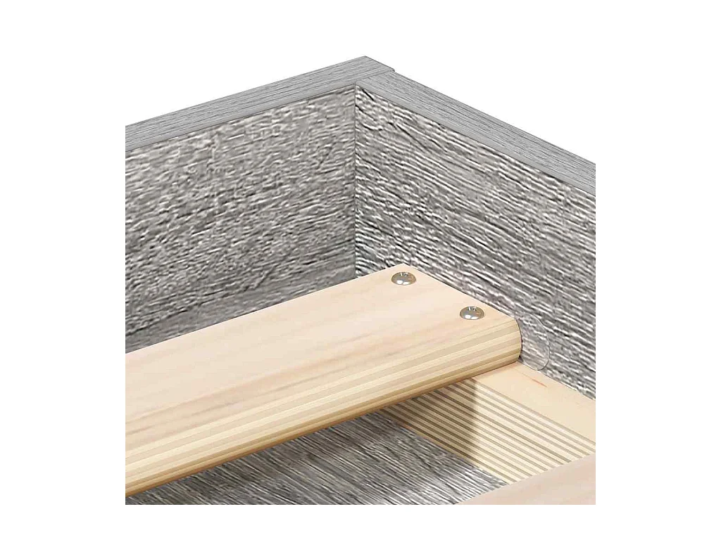 Bedframe zonder matras Sonoma grijs 160x200 cm
