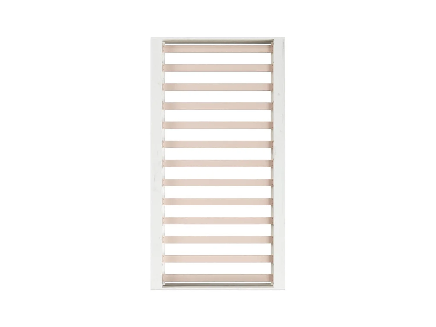 Bedframe zonder witte matras 140x190 cm massief hout