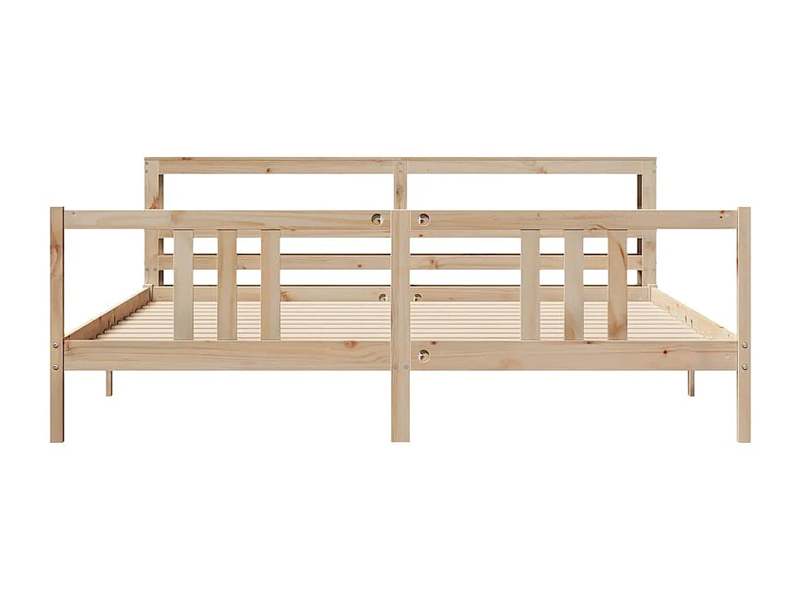 Estructura de cama con cabecero sin colchón 180x200 cm