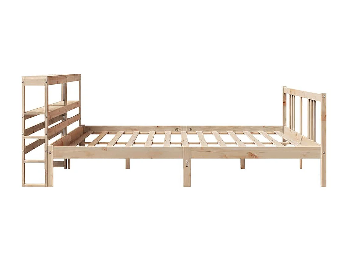 Estructura de cama con cabecero sin colchón 180x200 cm