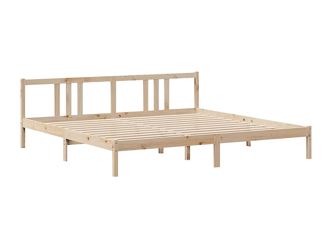 Estructura de cama con cabecero sin colchón 180x200 cm