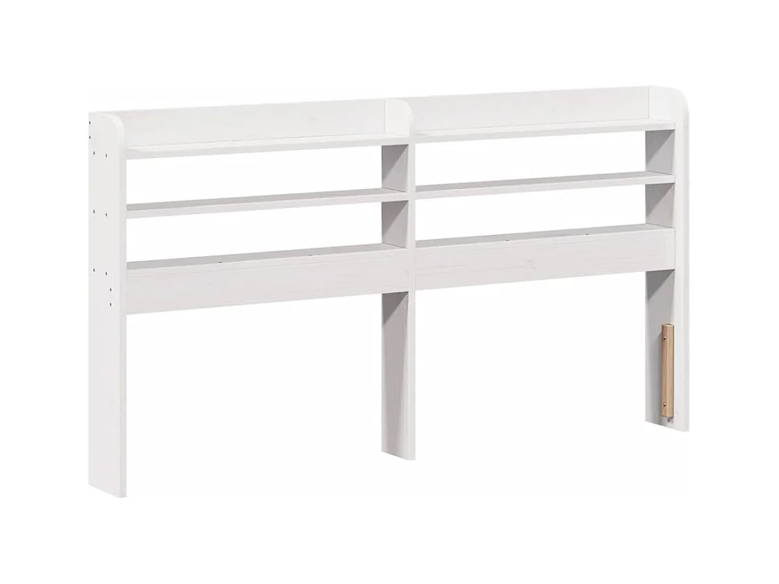 Bedframe met hoofdbord zonder matras wit 160x200 cm