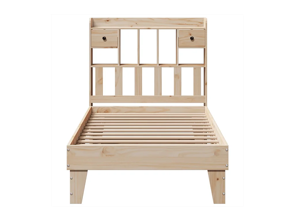 Cadre de lit sans matelas 90x200 cm bois de pin massif