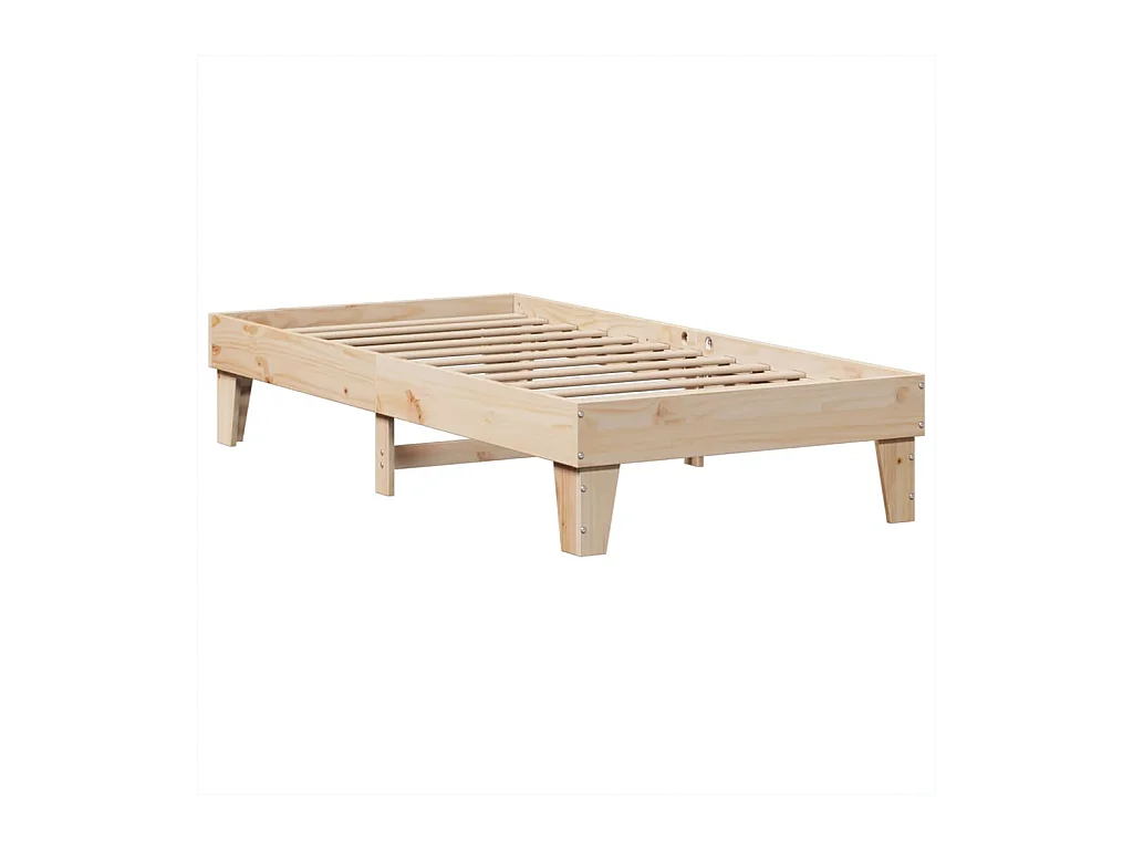 Cadre de lit sans matelas 90x200 cm bois de pin massif