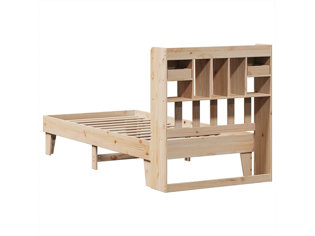 Cadre de lit sans matelas 90x200 cm bois de pin massif