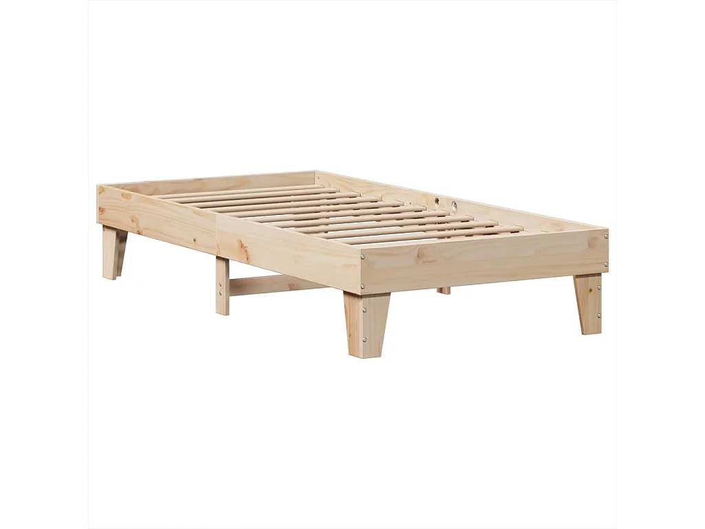 Cadre de lit sans matelas 90x200 cm bois de pin massif