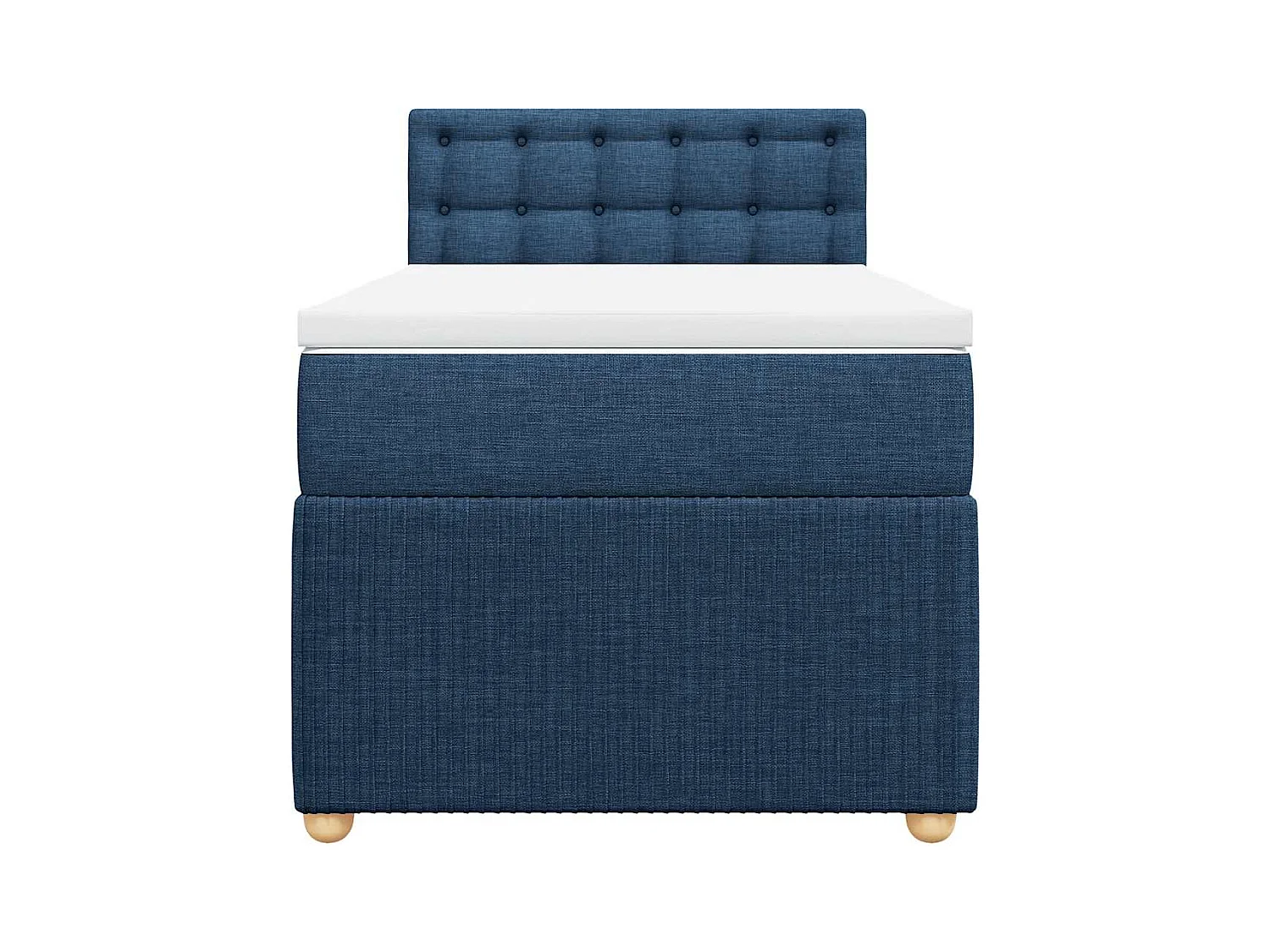 Lattenbodem met matras Blauw 90x200 cm Stof