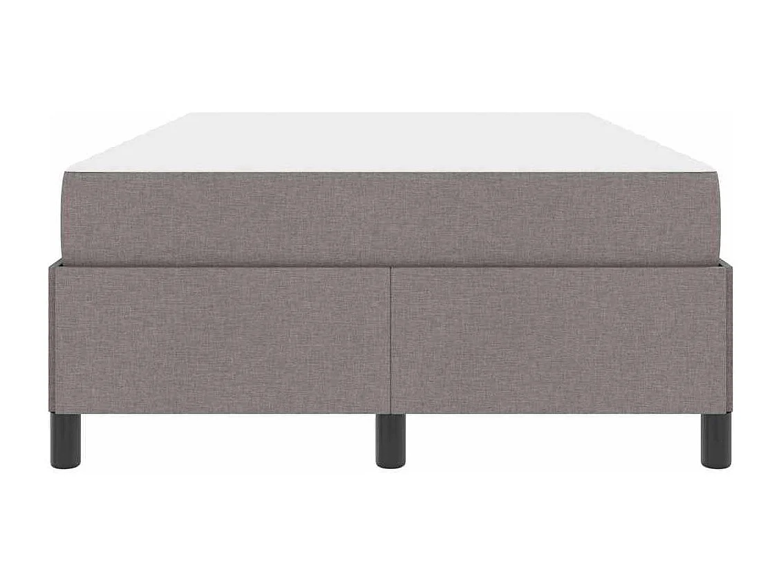 Lit à ressorts Taupe et Noir 120 x 200 cm