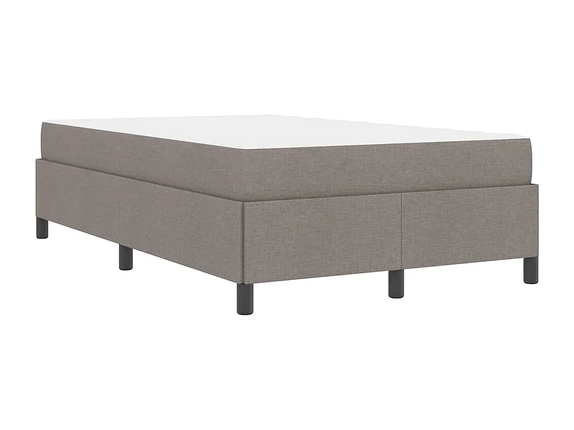 Lit à ressorts Taupe et Noir 120 x 200 cm