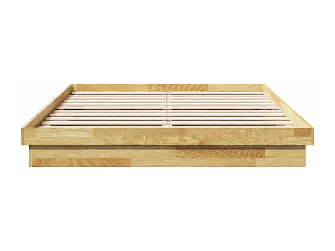 Bedframe zonder matras 150x200 cm massief eikenhout