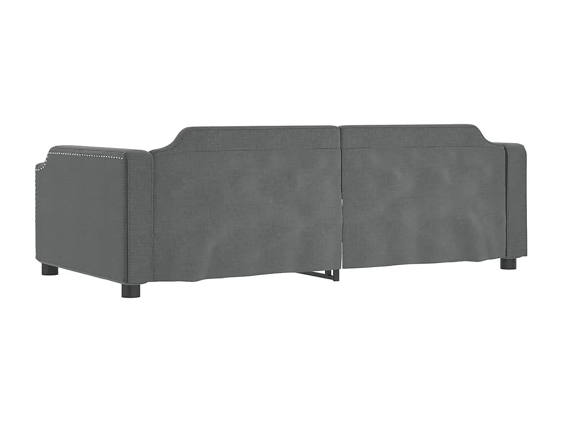 Divano letto con rotelle e cassetti senza materasso 80x200 cm