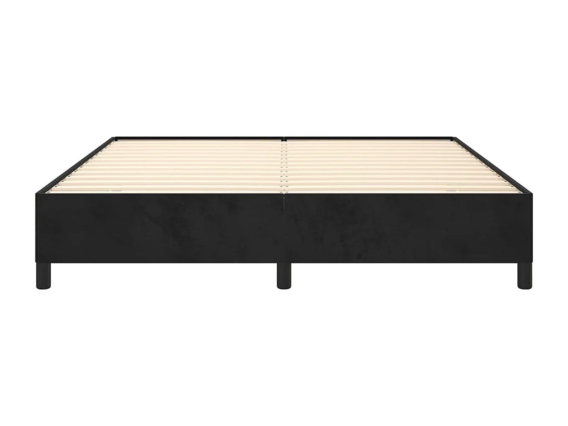 Bedframe zonder matras zwart 180x200 cm fluweel
