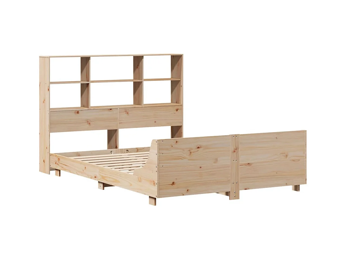 Struttura letto senza materasso 120x190 cm in legno massello di pino