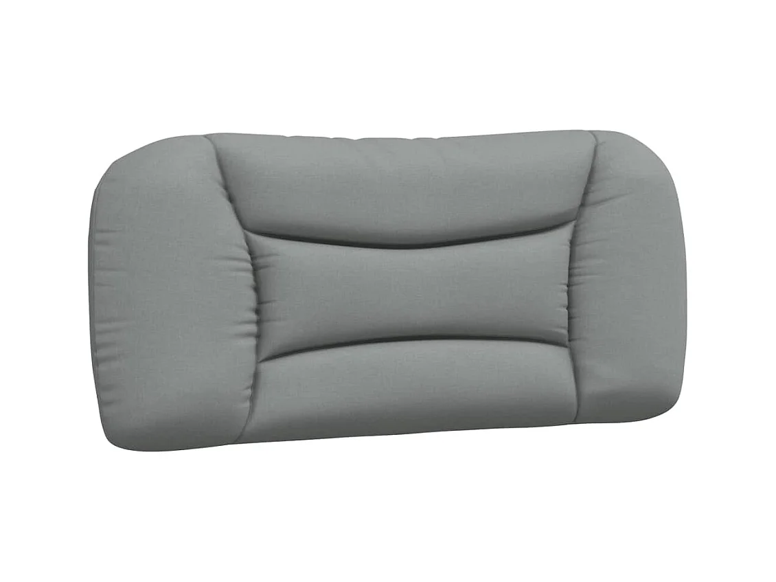 Cadre de lit sans matelas gris clair 90x200 cm tissu