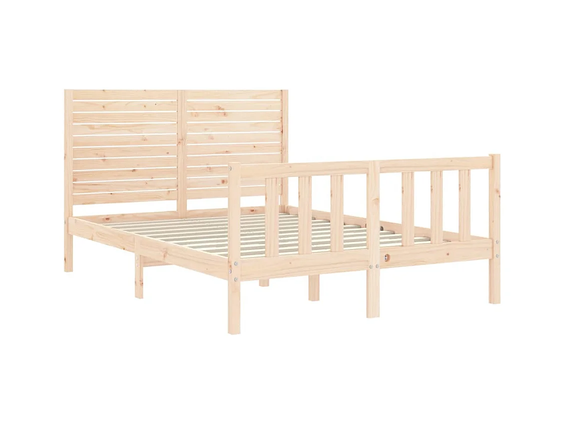 Bedframe zonder matras 140x190 cm massief grenenhout