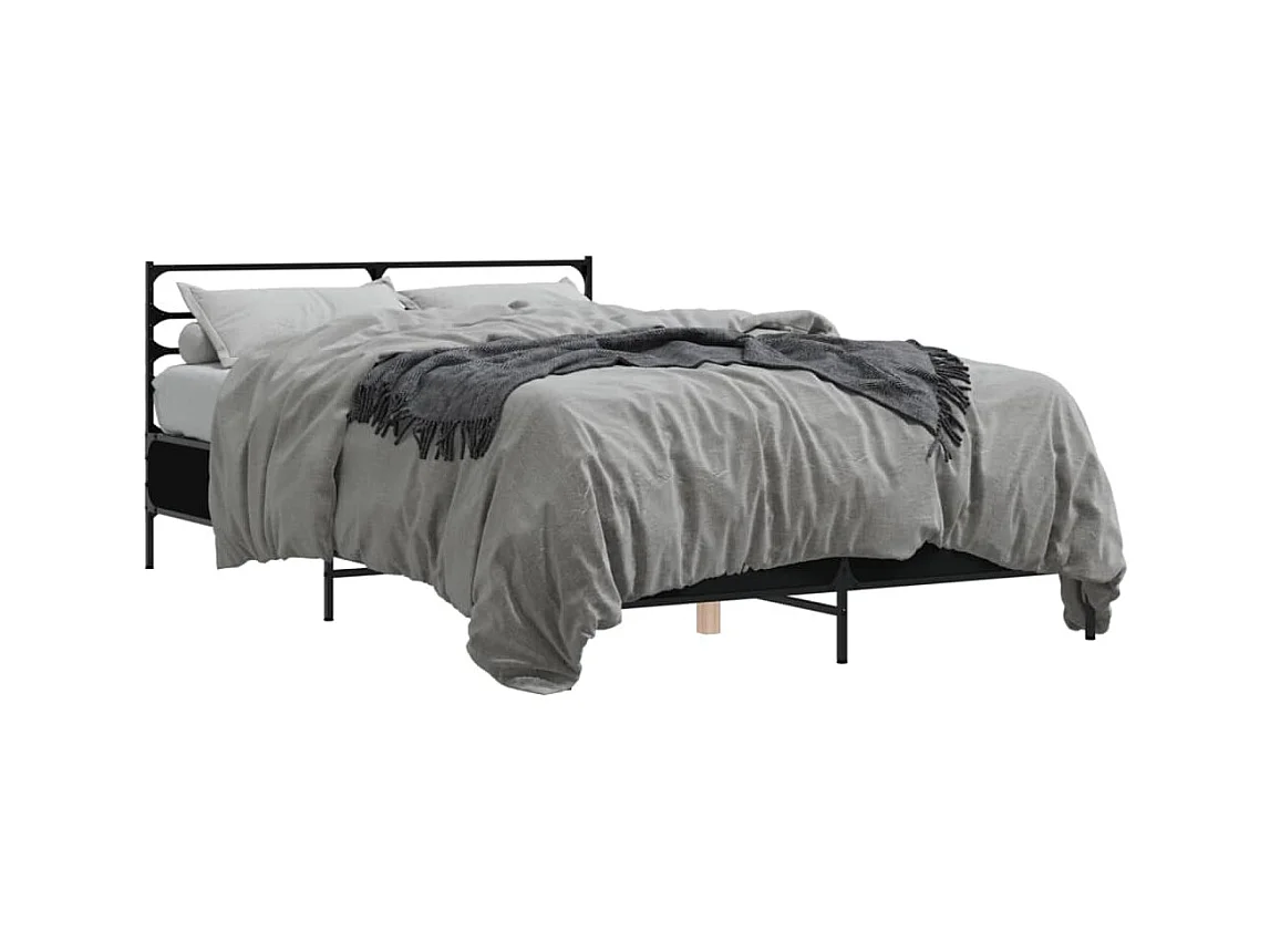 Bedframe zonder matras zwart 140x200 cm