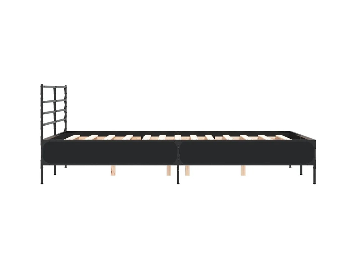 Bedframe zonder matras zwart 140x200 cm