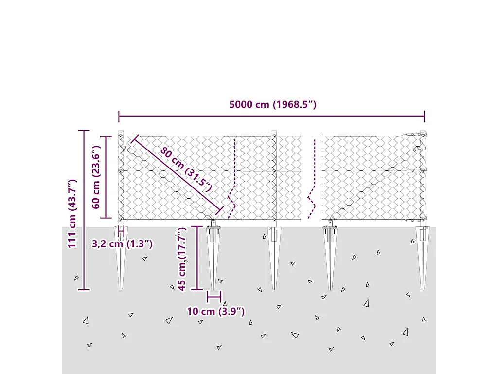 Lattenbodem met matras Crème 90x200 cm Stof