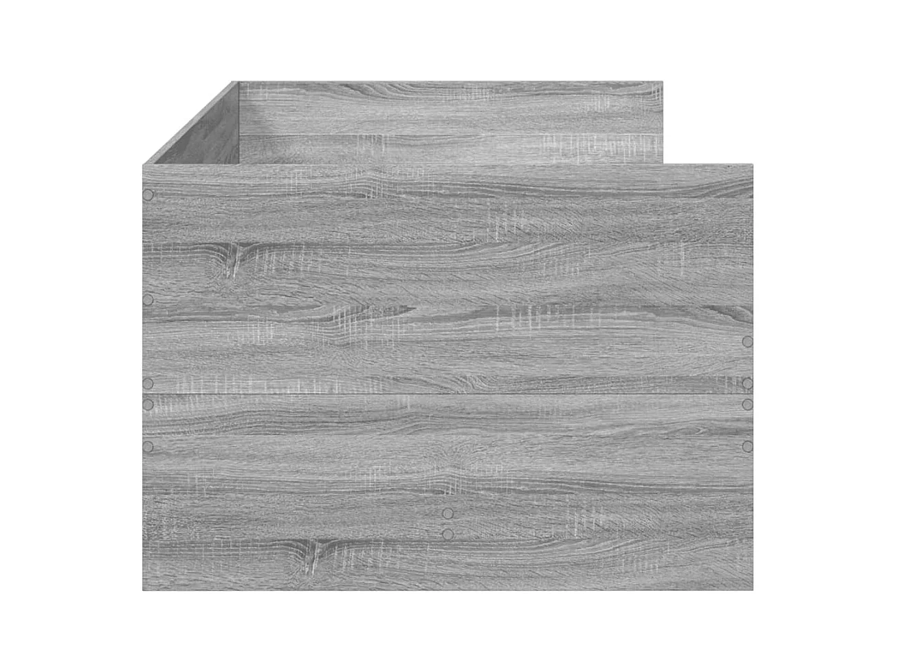 Cama de día con cajones sin colchón Sonoma gris 90x190 cm