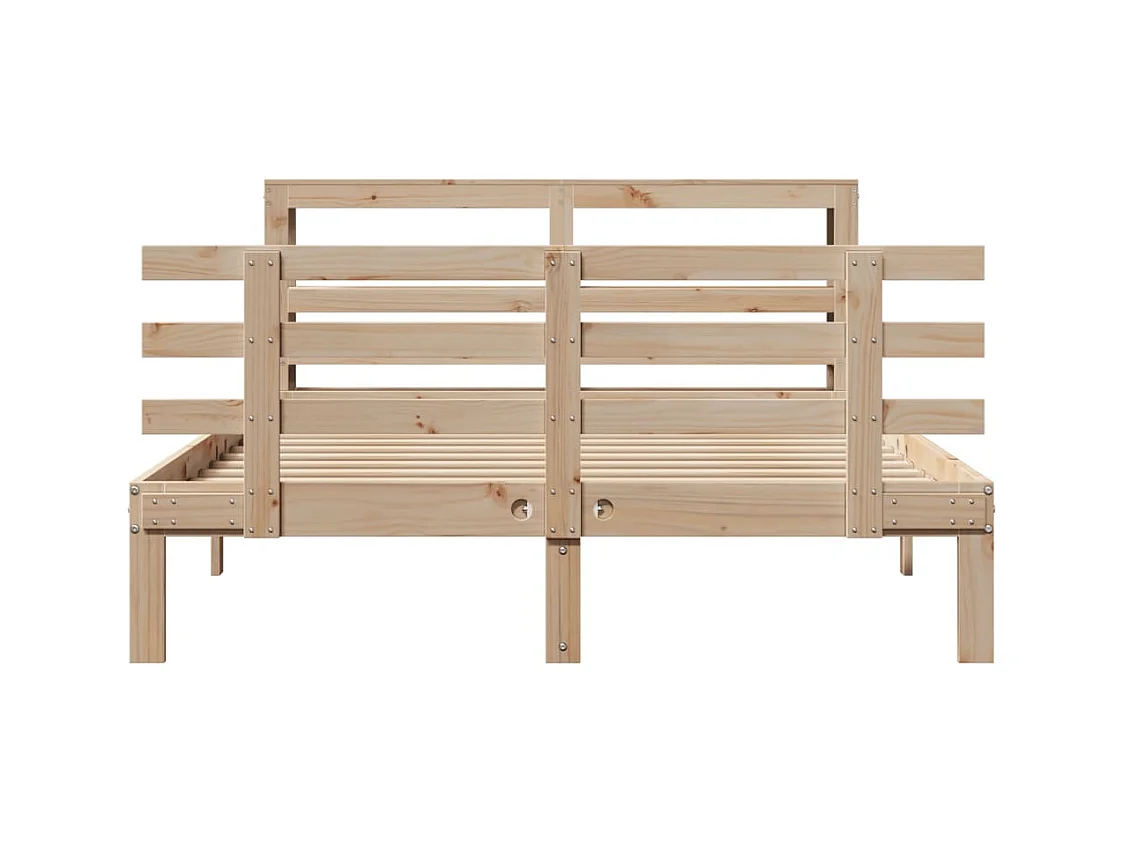 Cadre de lit avec tête de lit sans matelas 160x200 cm