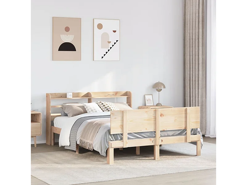 Bettgestell mit Kopfteil ohne Matratze 140x190 cm