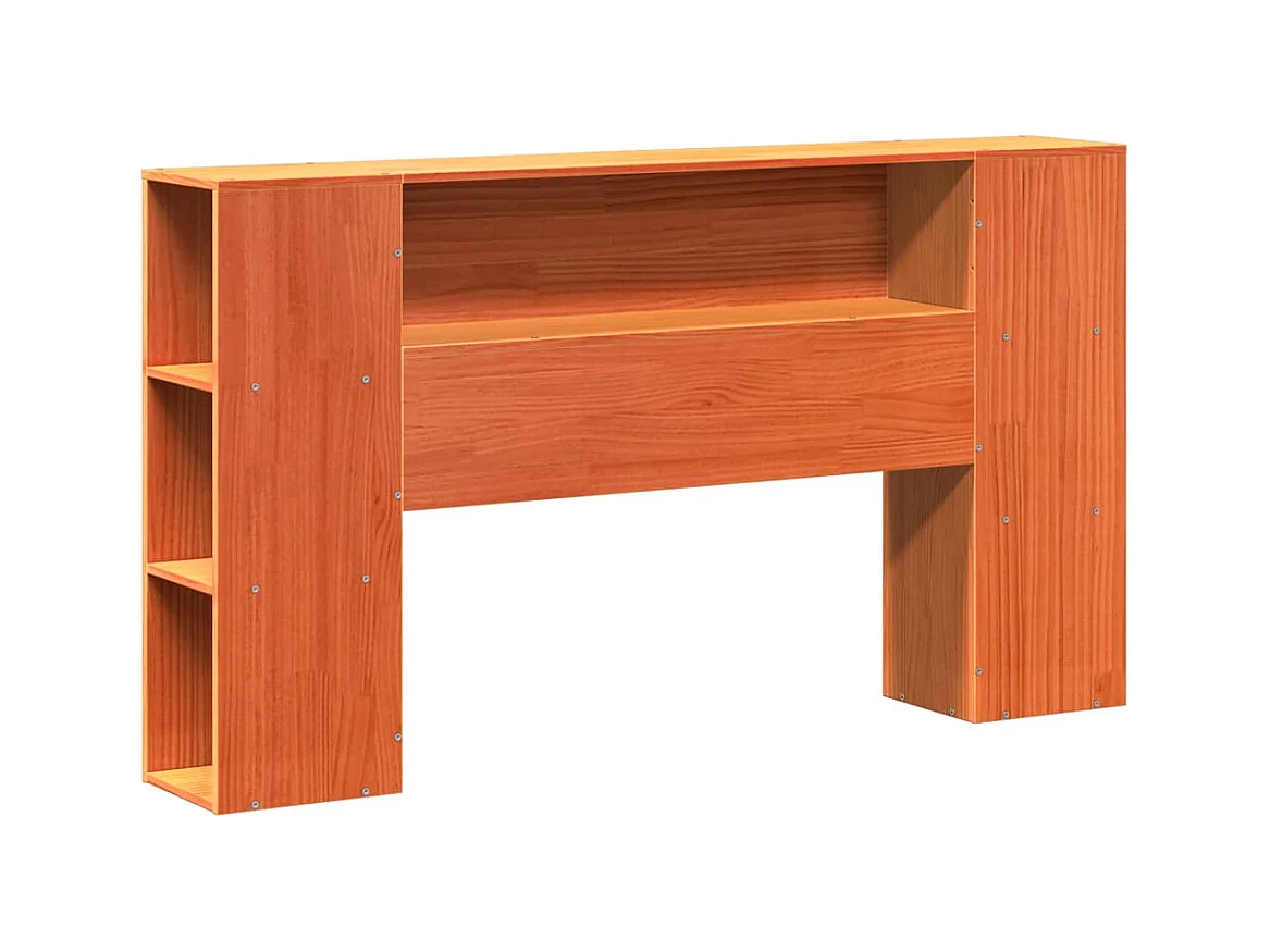 Bettgestell ohne Matratze braun gewachst 140x190cm Massivholz Kiefer