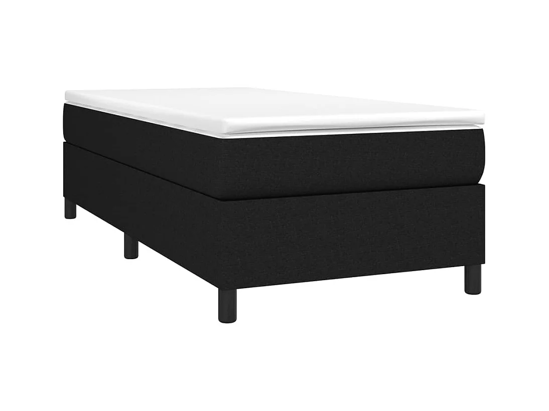 Bedframe zonder matras zwart 80x200 cm stof