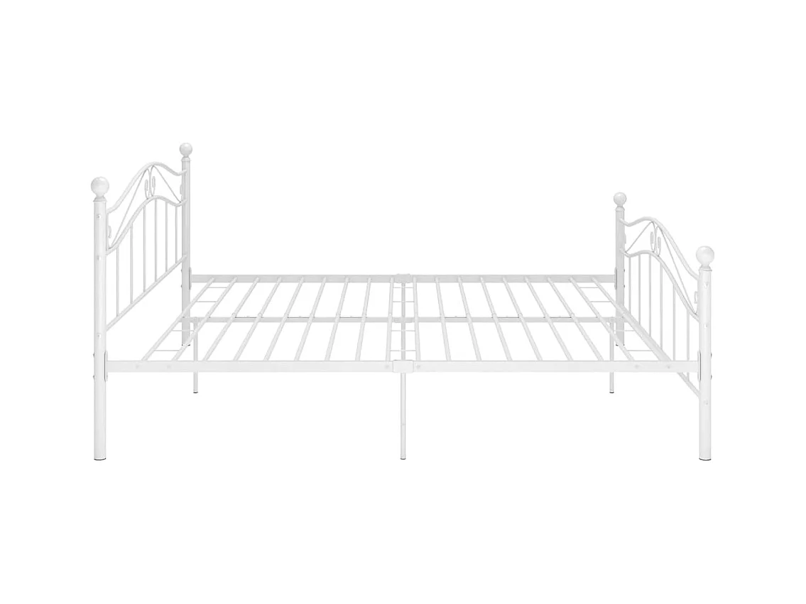 Wit metalen bedframe 200x200 cm