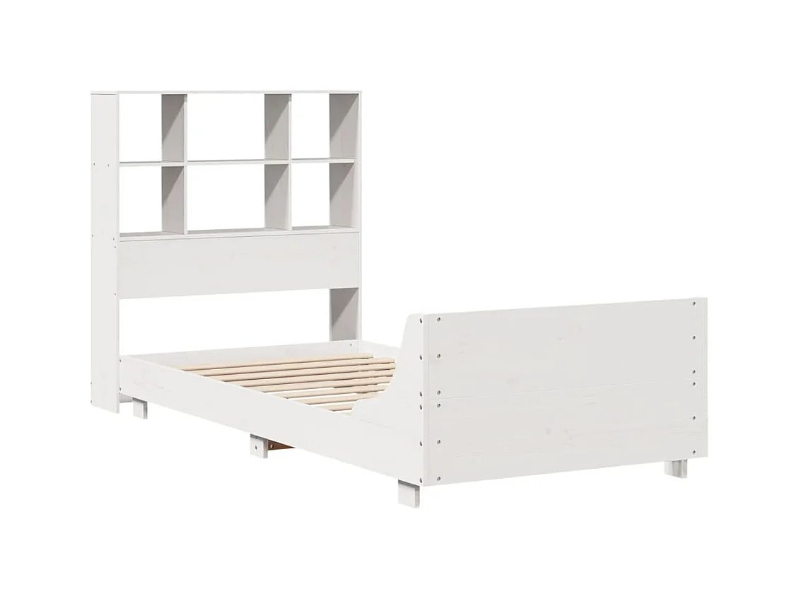 Bedframe zonder matras wit 90x200 cm massief grenenhout