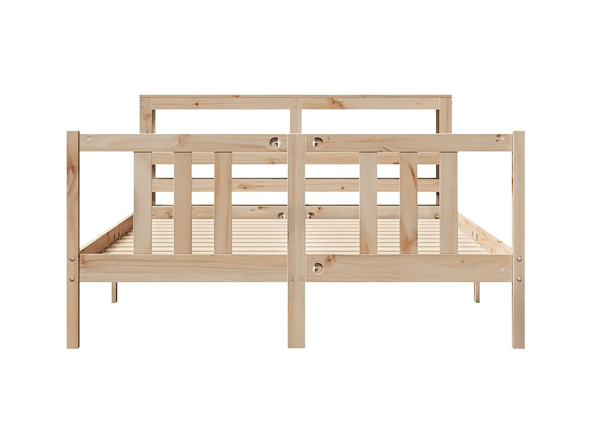 Cadre de lit avec tête de lit sans matelas 120x200 cm