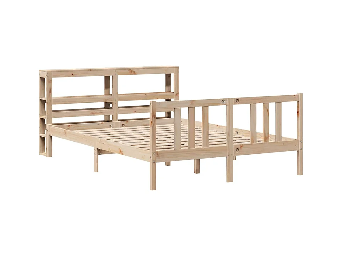 Cadre de lit avec tête de lit sans matelas 120x200 cm