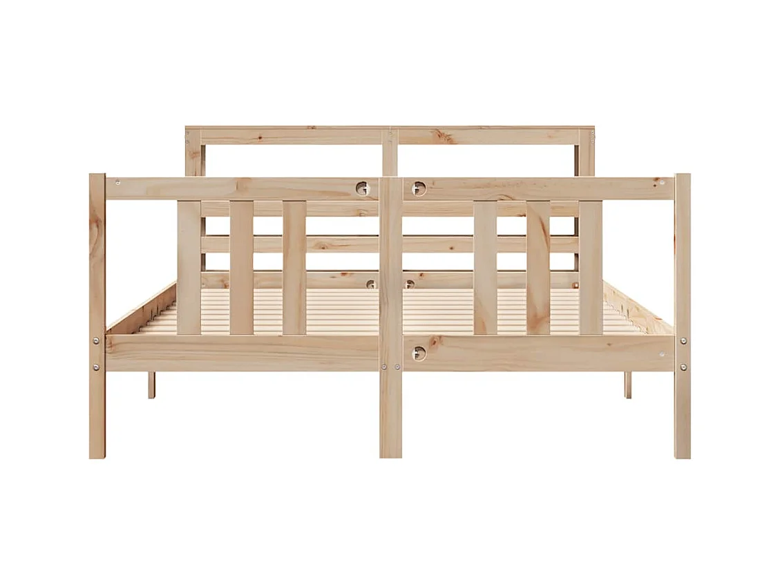 Cadre de lit avec tête de lit sans matelas 120x200 cm