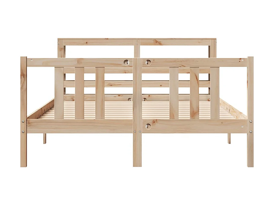 Cadre de lit avec tête de lit sans matelas 120x200 cm