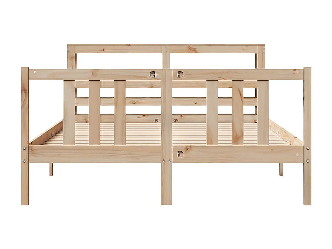 Cadre de lit avec tête de lit sans matelas 120x200 cm