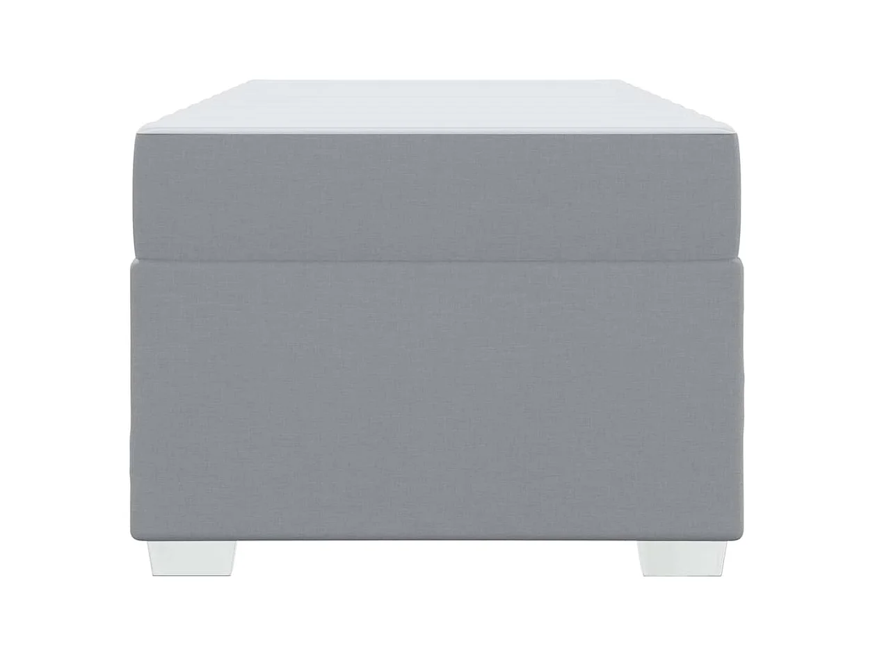 Cadre de lit Gris clair 100 x 200 cm tissu