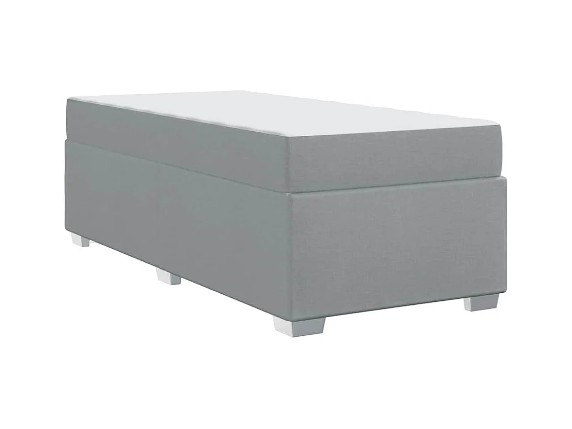 Cadre de lit Gris clair 100 x 200 cm tissu