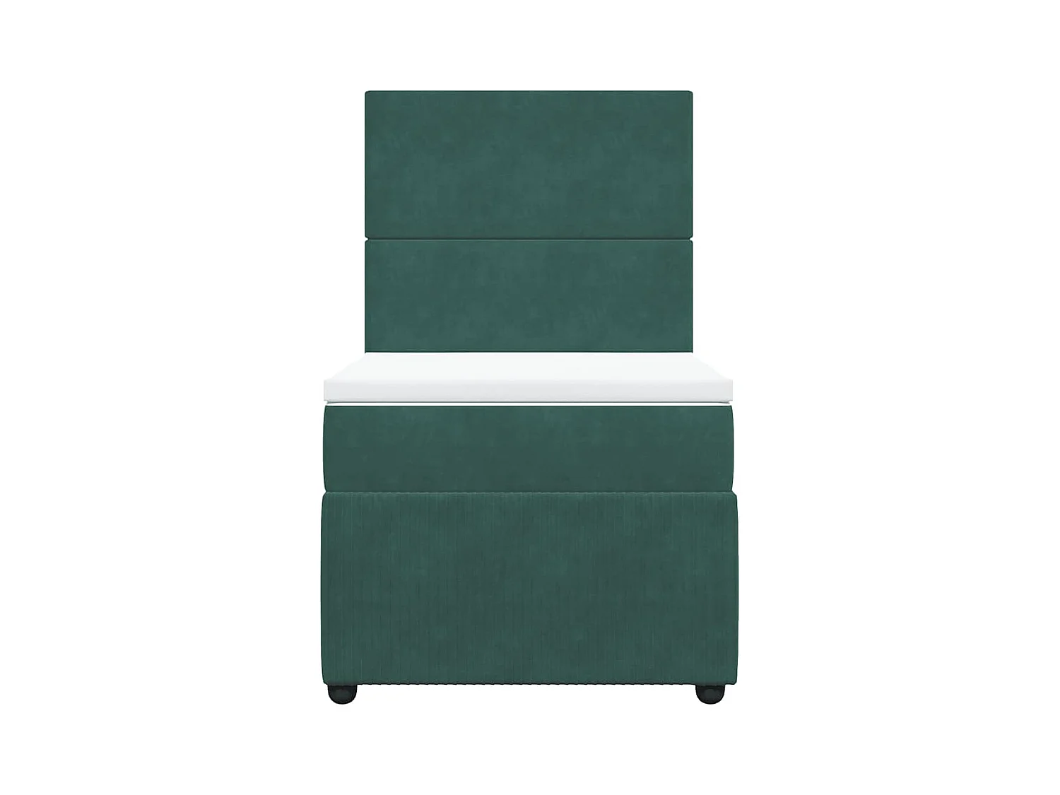 Somier de láminas con colchón Verde oscuro 90x200 cm