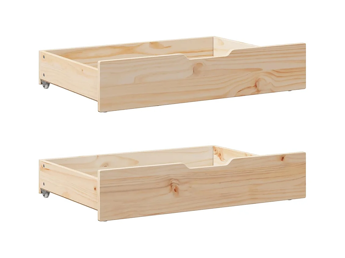 Dagbed met onderschuifbed en lades zonder matras 80x200 cm