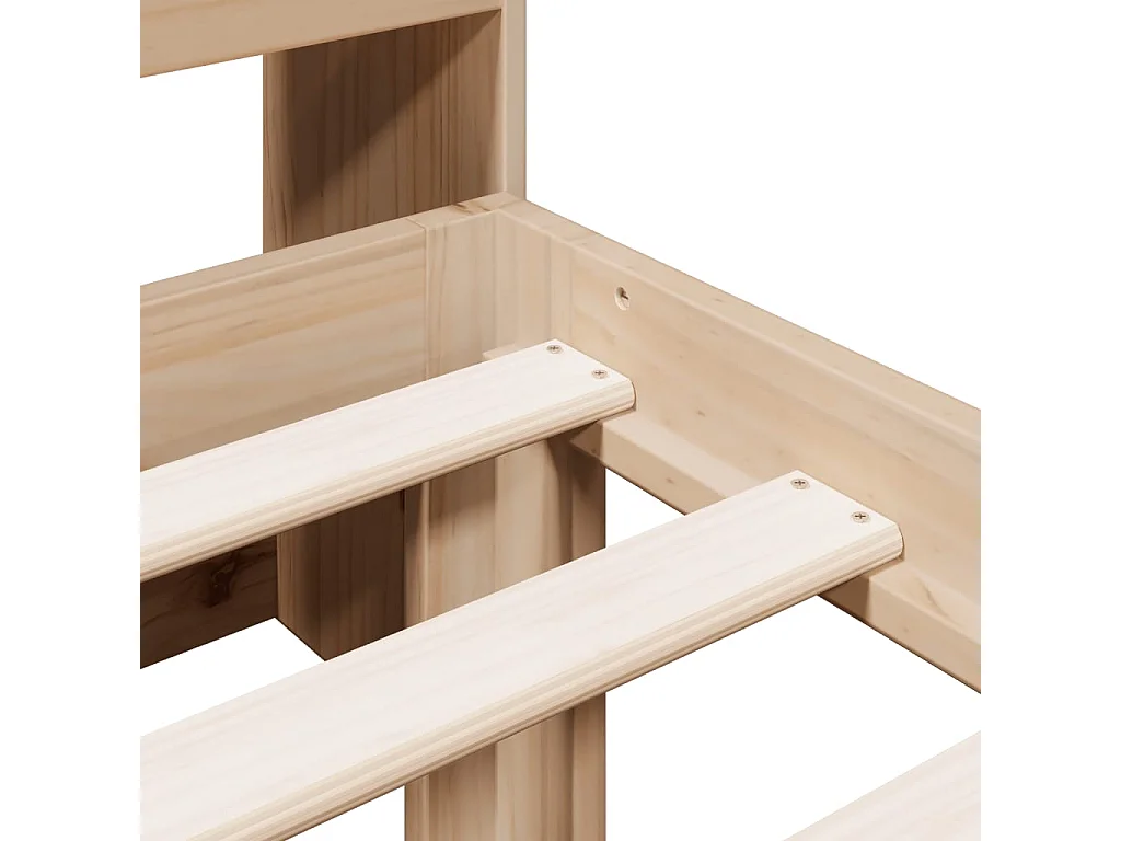 Boekenkastbed zonder matras 90x200 cm massief grenenhout