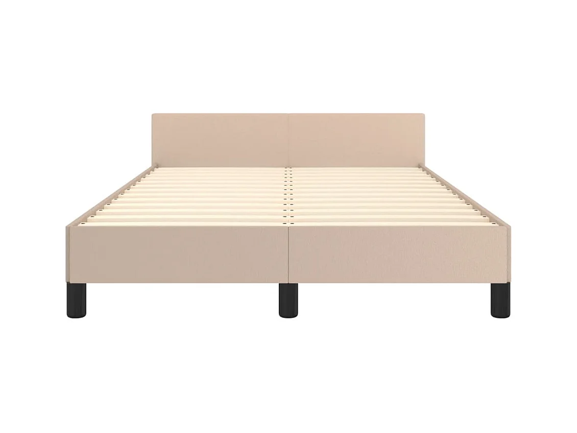 Bedframe zonder matras cappuccino 120x200 cm kunstleer