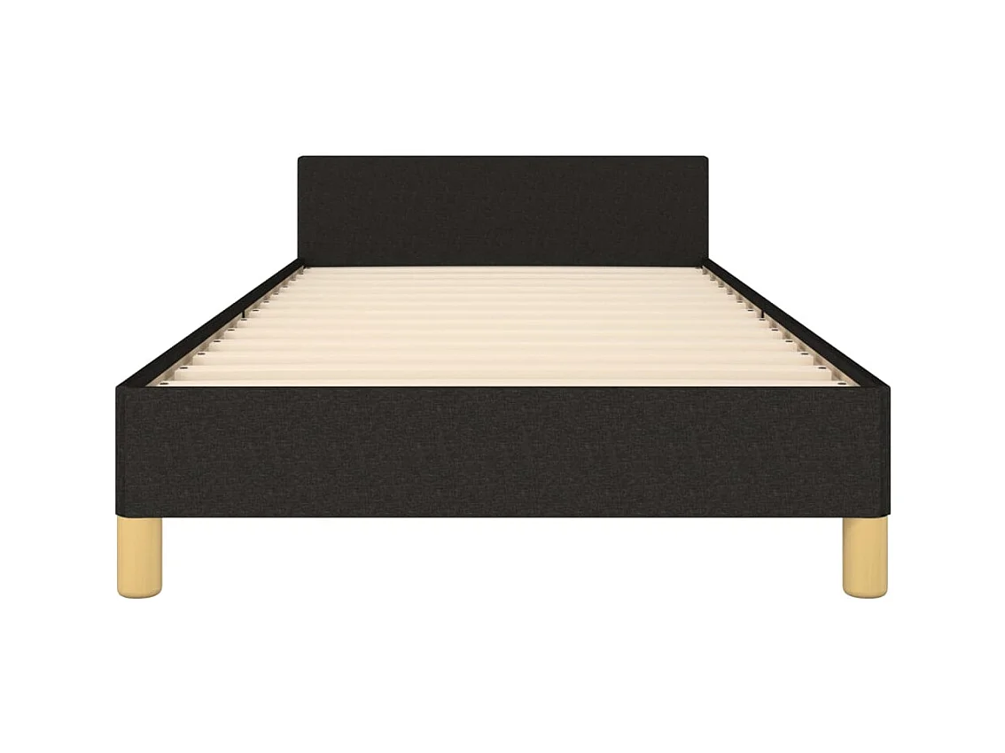 Bedframe zonder matras zwart 90x200 cm stof