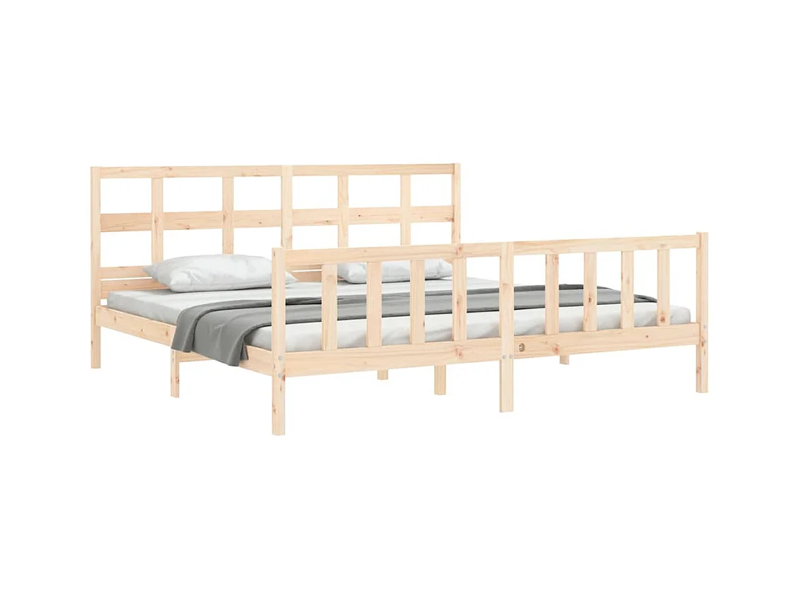 Bettgestell ohne Matratze 200x200 cm Kiefer Massivholz