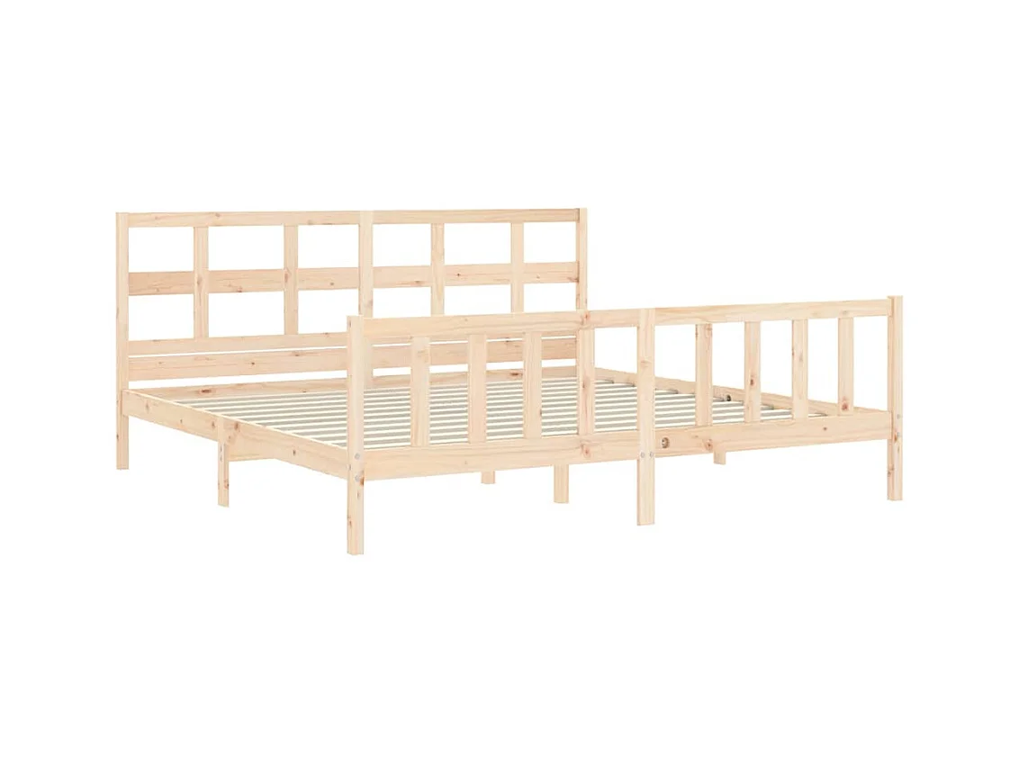 Bettgestell ohne Matratze 200x200 cm Kiefer Massivholz