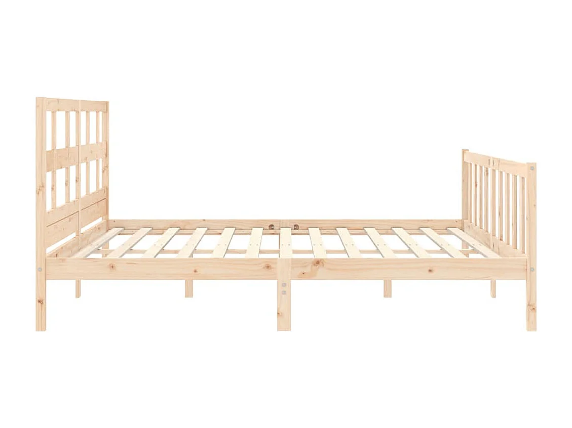 Bettgestell ohne Matratze 200x200 cm Kiefer Massivholz