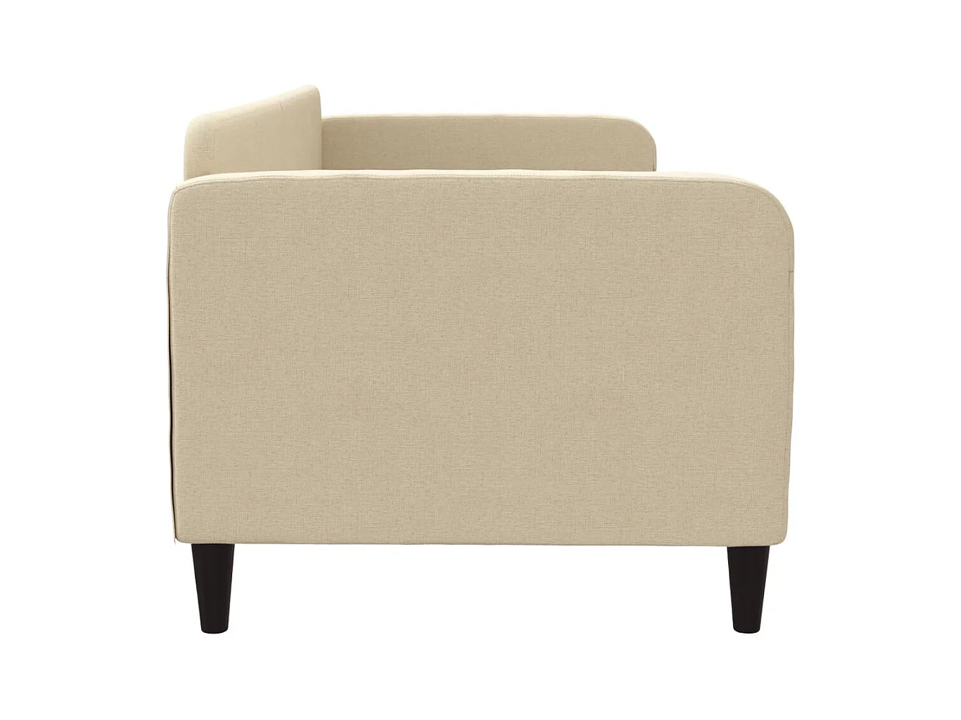 Diván sin colchón tela crema 80x200 cm