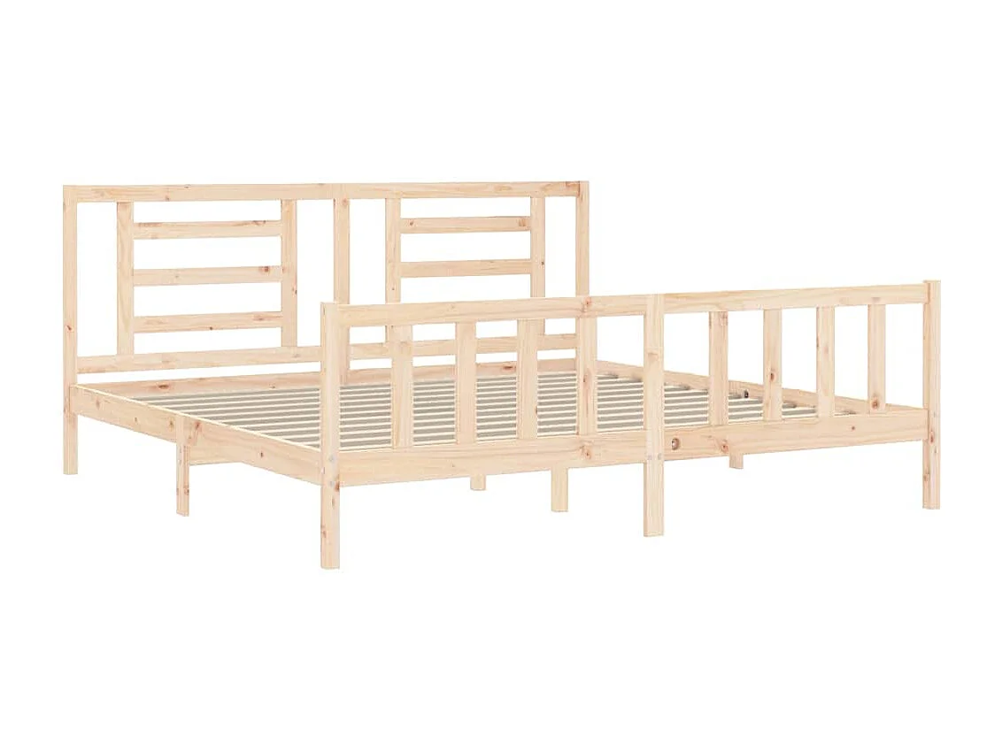 Cadre de lit sans matelas 200x200 cm bois massif de pin