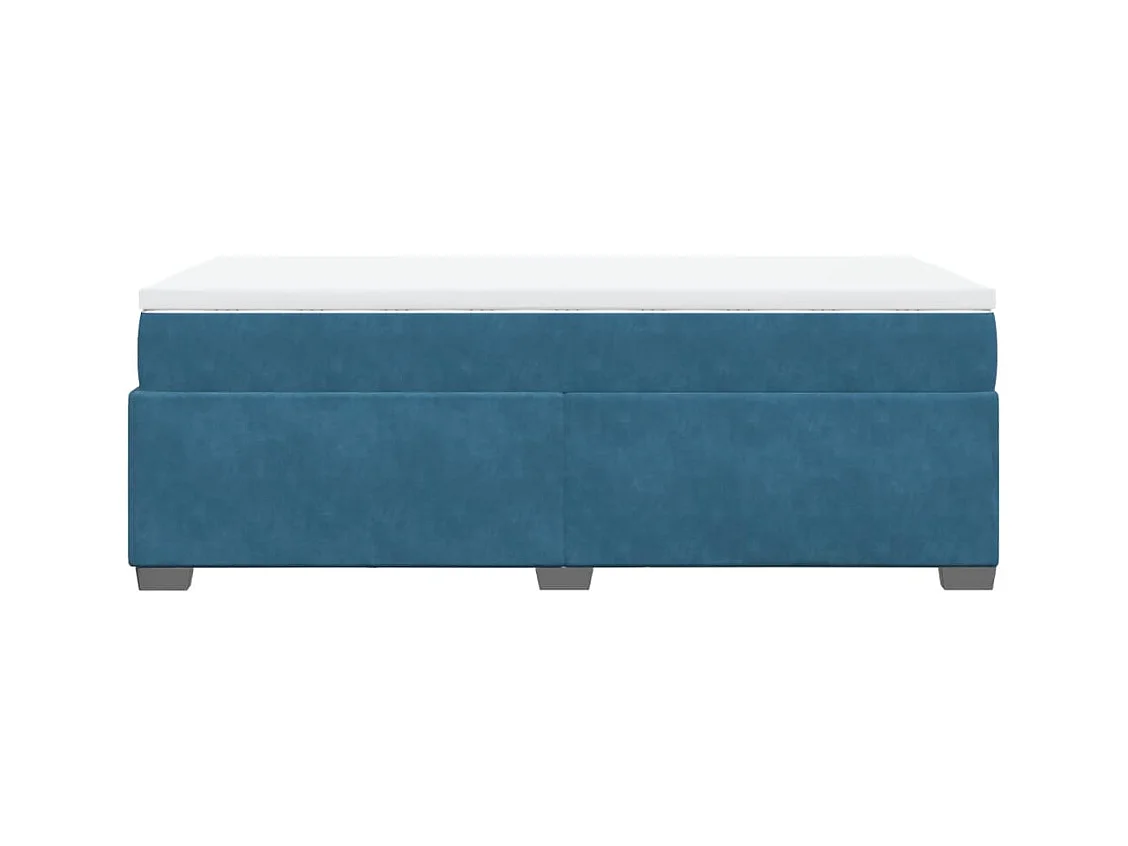 Rete a doghe con materasso Blu scuro 90x200 cm