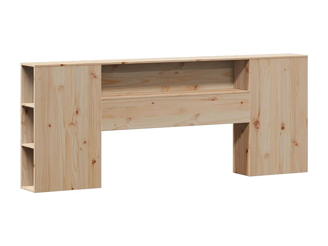 Bibliotheekbed zonder matras 180x200 cm massief grenenhout