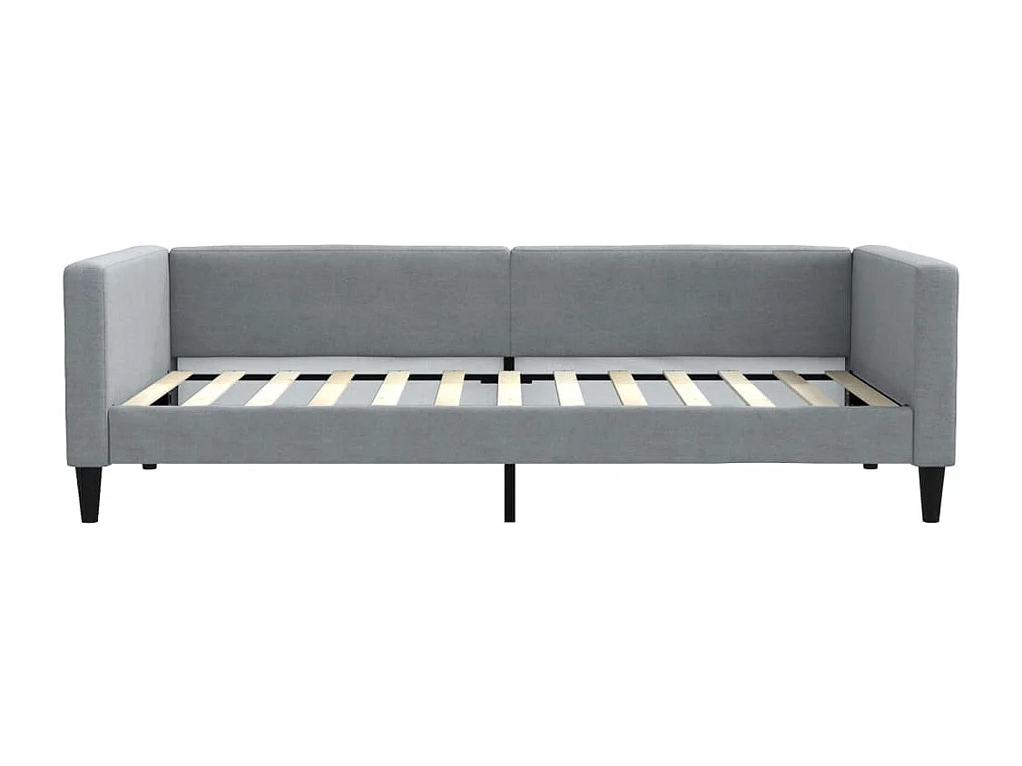 Divano letto con letto estraibile senza materasso grigio chiaro 100x200 cm