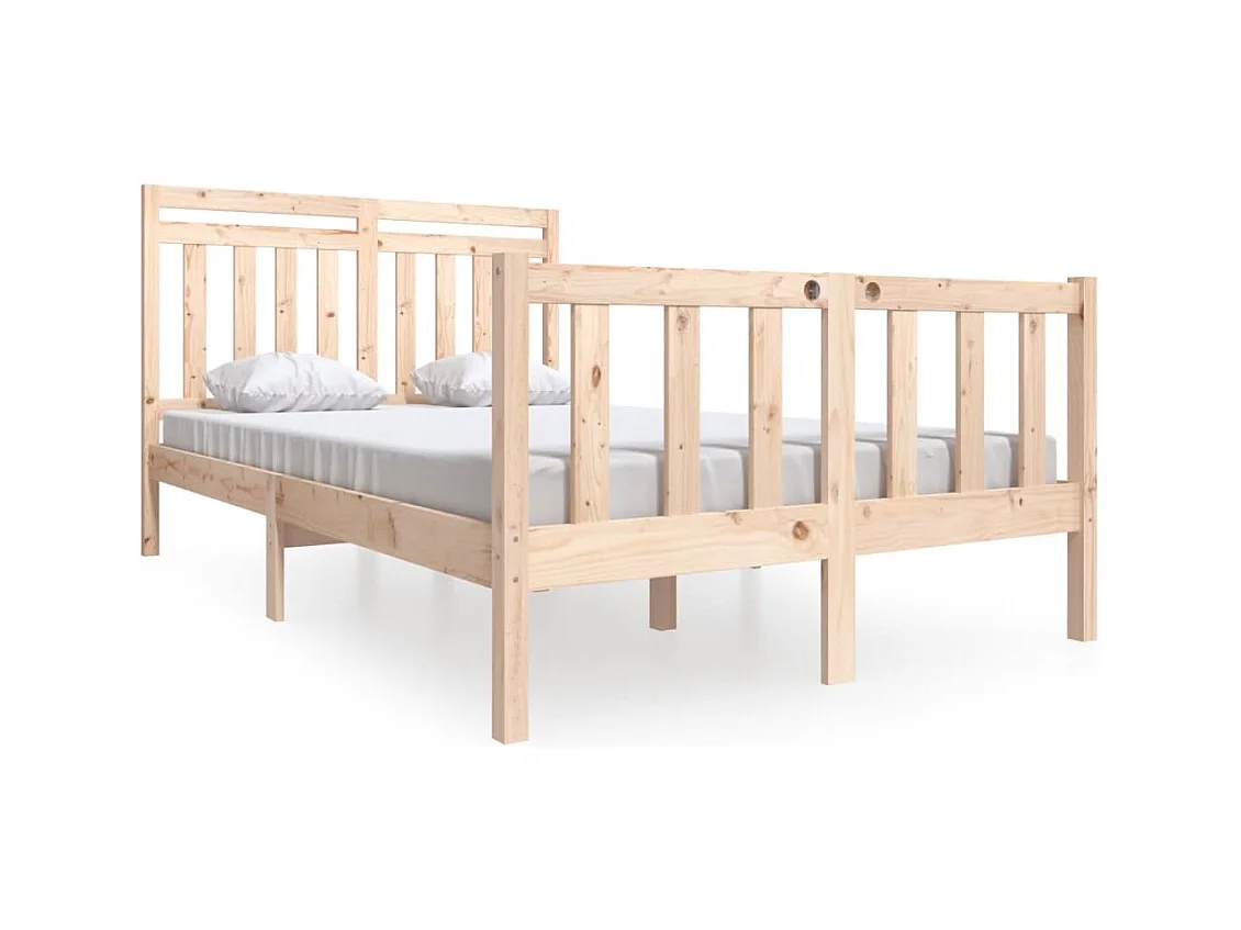 Bedframe van massief hout zonder matras
